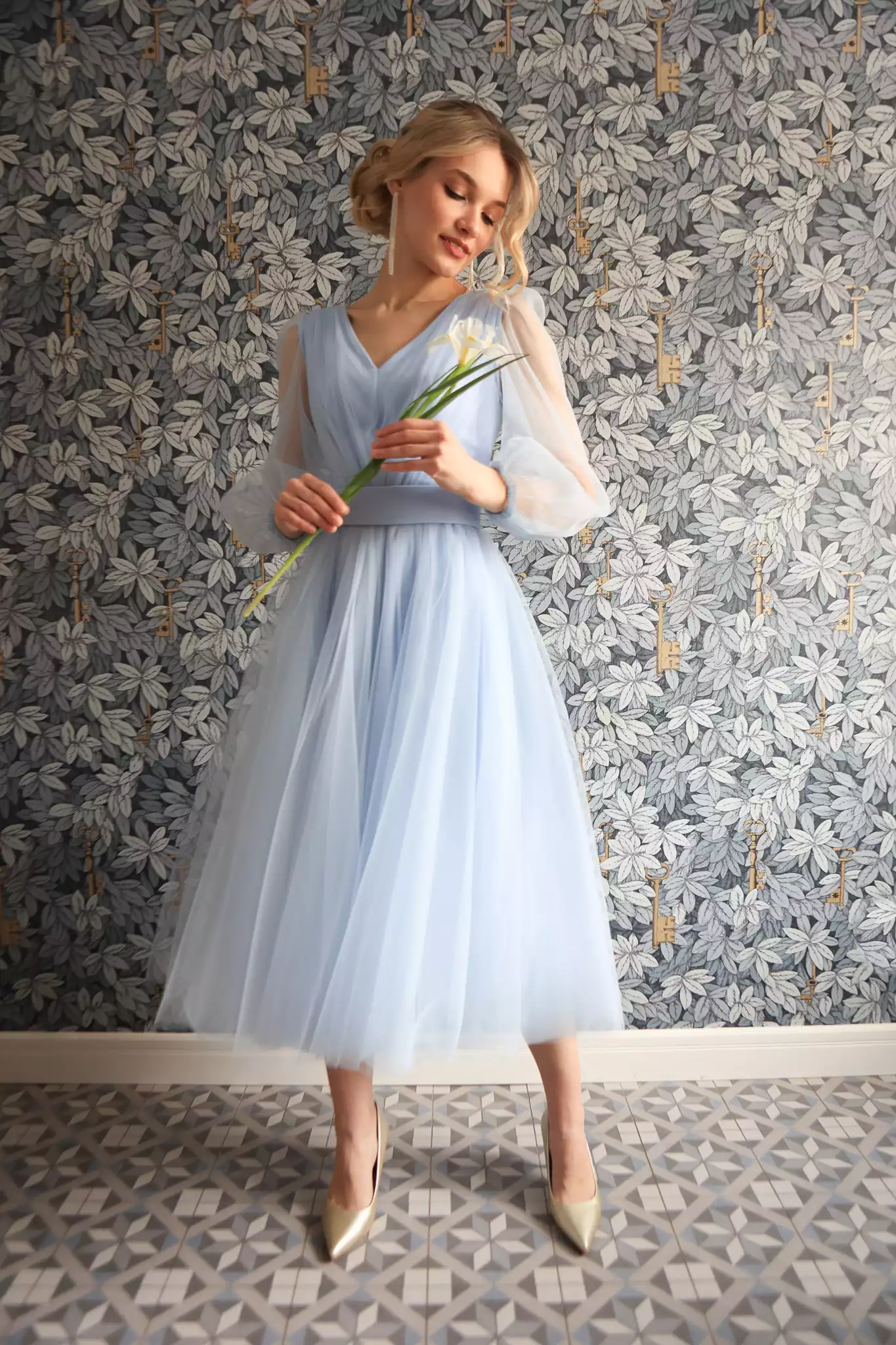 Голубые женские вечерние платья — купить в интернет-магазине Ламода